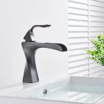 Baterie lavoar , tip cascada ,negru antichizat , TRENDY S, 5127, trendysanitary.ro