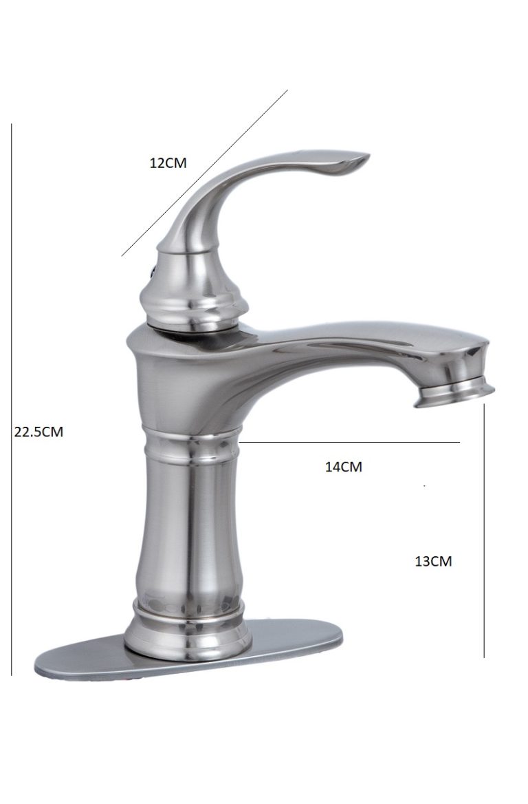 Baterii chiuveta baie, Baterie lavoar  montare chiuveta baie , aspect satinat, trendysanitary.ro