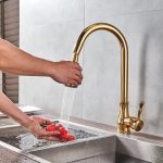 Baterie bucătărie tip lebădă, cu duș extractibil și perlator cu 2 funcții, 1436, trendysanitary.ro