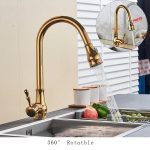 Baterie bucătărie tip lebădă, cu duș extractibil și perlator cu 2 funcții, 2804, trendysanitary.ro