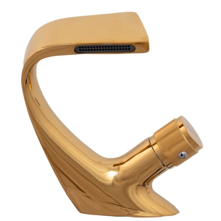 Baterii chiuveta baie, Baterie lavoar TRENDY S , montare chiuveta baie ,gold, trendysanitary.ro