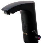 Baterie lavoar cu senzor, negru mat, 670, trendysanitary.ro