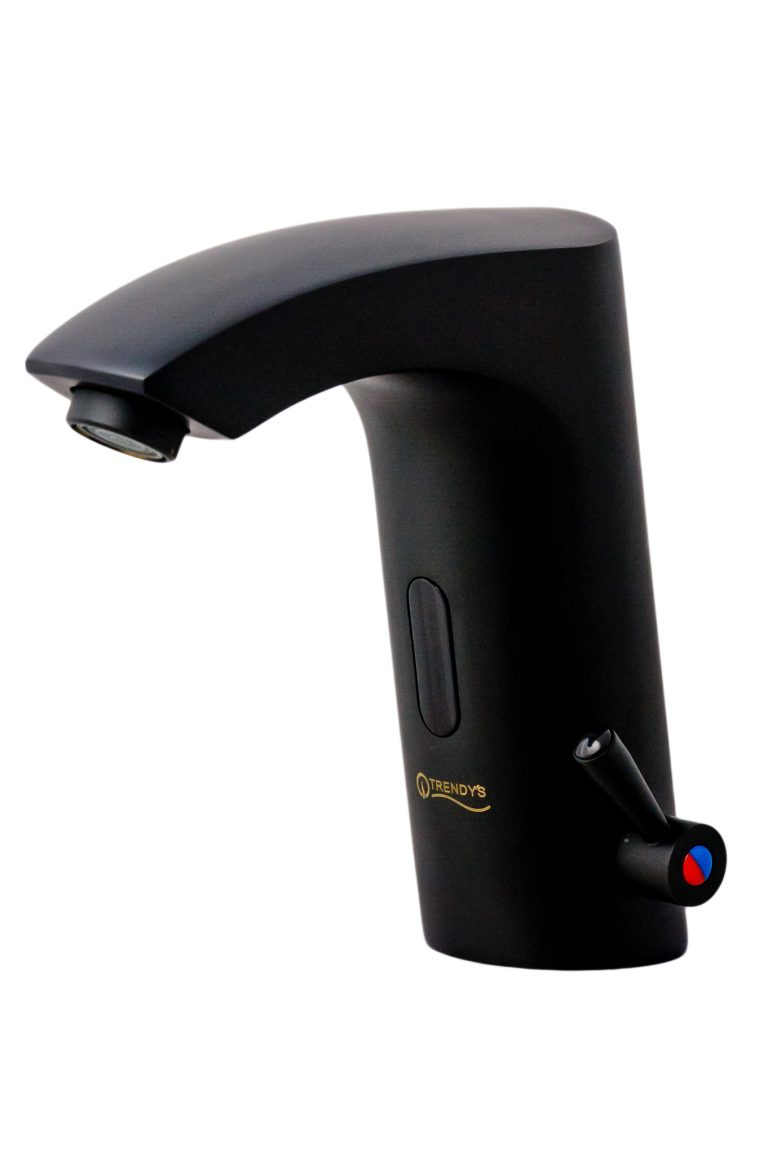 Baterie lavoar cu senzor, negru mat, 2192, trendysanitary.ro