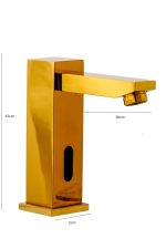Baterie lavoar cu senzor , profesionala,gold, 4218, trendysanitary.ro