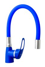 Baterie bucatarie tip lebada,pipa flexibila,albastra, 448, trendysanitary.ro