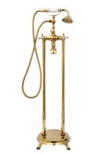 Baterie cada freestanding,dubla comanda gold, 9056, trendysanitary.ro