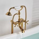 Baterie cada freestanding,dubla comanda gold, 5967, trendysanitary.ro