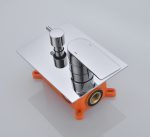 Baterie cada, incastrata in perete, crom lucios, 5507, trendysanitary.ro