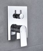 Baterie cada, incastrata in perete, crom lucios, 1019, trendysanitary.ro