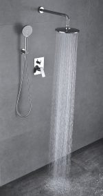 Baterie cada, incastrata in perete, crom lucios, 5403, trendysanitary.ro