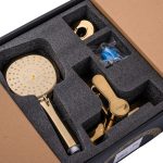 Baterie cada  pipa fixa, gold, 9997, trendysanitary.ro