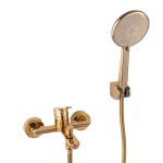 Baterie cada  pipa fixa, gold, 2935, trendysanitary.ro