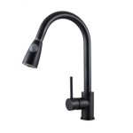 Baterie lebada cu dus extractabil montare chiuveta bucatarie sau blat, 227, trendysanitary.ro