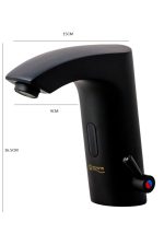 Baterie lavoar cu senzor, negru mat, 8068, trendysanitary.ro