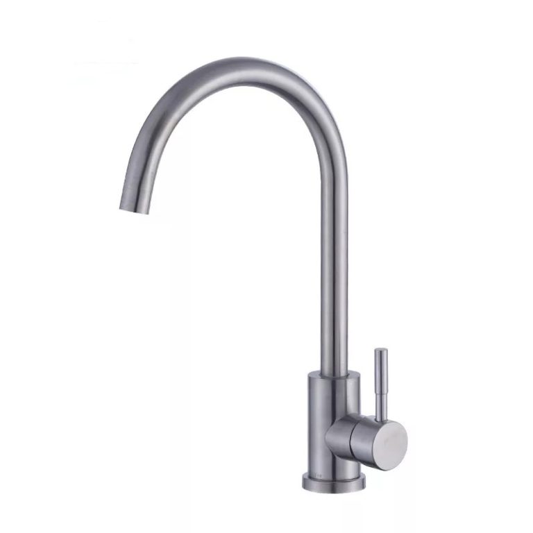 Baterii chiuveta bucatarie, Baterie lebada monocomanda inox, trendysanitary.ro