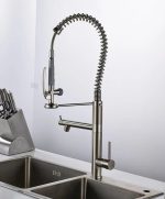 Baterie lebada profesionala inox satinat, 932, trendysanitary.ro