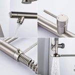 Baterie lebada profesionala inox satinat, 8924, trendysanitary.ro