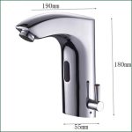 Baterie lavoar cu senzor cromat lucios, 8327, trendysanitary.ro