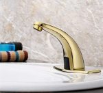 Baterie lavoar cu senzor gold, 9315, trendysanitary.ro