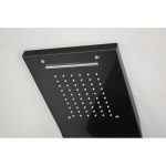 Panou dus hidromasaj inox 5 functii Digital Thermo Black Satin TRENDY’S, 1062, trendysanitary.ro