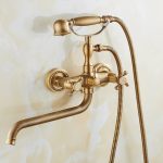 Baterie Cadă Prindere Perete – Pipă Lungă Mobilă, Bronz Antichizat, 3973, trendysanitary.ro