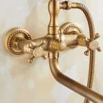 Baterie Cadă Prindere Perete – Pipă Lungă Mobilă, Bronz Antichizat, 8766, trendysanitary.ro