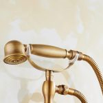 Baterie Cadă Prindere Perete – Pipă Lungă Mobilă, Bronz Antichizat, 7817, trendysanitary.ro