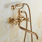 Baterie Cadă Prindere Perete – Pipă Lungă Mobilă, Bronz Antichizat, 9021, trendysanitary.ro
