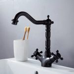 Baterie Lebădă Negru Antichizat, 9238, trendysanitary.ro