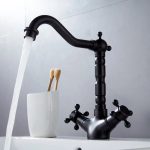 Baterie Lebădă Negru Antichizat, 3188, trendysanitary.ro