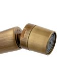 Baterie bideu, bronz antichizat, cu broderie ceramică, 8964, trendysanitary.ro