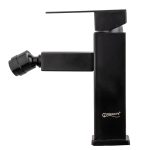 Baterie bideu, desing rectangular, negru mat, 2018, trendysanitary.ro