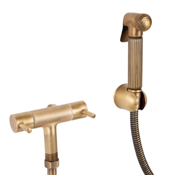 Baterie bideu , fixare pe perete, bronz antichizat, 6876, trendysanitary.ro