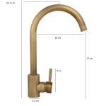 Set baterie cada+baterie lebada bronz antichizat+baterie lavoar, 194, trendysanitary.ro
