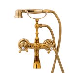 Baterie Cadă Gold – Montaj pe Perete, Design Vintage și Durabilitate, 914, trendysanitary.ro
