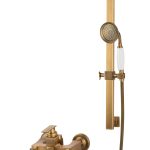 Baterie cada,  cu set de dus, bronz antichizat, 5817, trendysanitary.ro