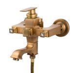 Baterie cada,  cu set de dus, bronz antichizat, 4606, trendysanitary.ro