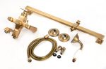Baterie cada,  cu set de dus, bronz antichizat, 7119, trendysanitary.ro