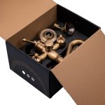 Baterie cada, montare pe perete, bronz antichizat, 5625, trendysanitary.ro