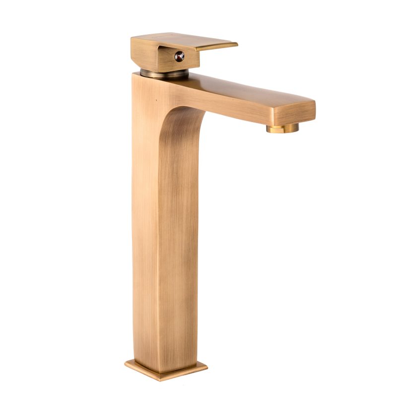 Baterii chiuveta baie, Baterie lavoar TRENDY S, montare pe blat, bronz antichizat, trendysanitary.ro