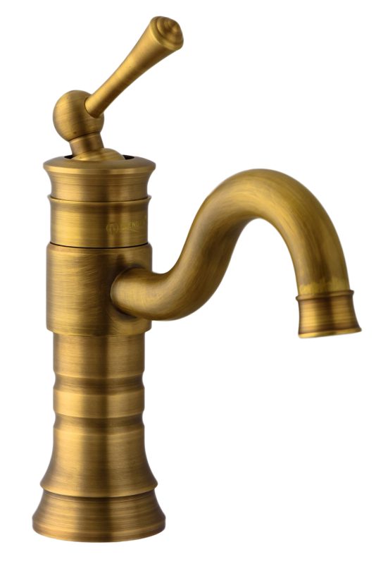 Baterii chiuveta baie, Baterie lavoar TRENDY S, montare chiuveta baie ,,bronz antic, trendysanitary.ro