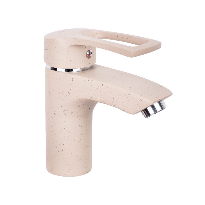 Baterii chiuveta baie, Baterie lavoar TRENDY S, montare chiuveta baie granit bej, trendysanitary.ro
