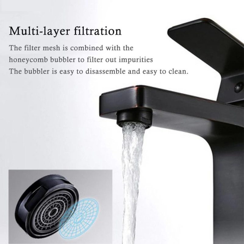 Baterii chiuveta baie, Baterie lavoar, TRENDY S, montare lavoar , negru antichizat, trendysanitary.ro