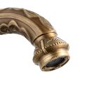 Baterie lavoar ,  montare pe blat ,bronz antichizat cu broderie, 7046, trendysanitary.ro