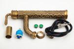 Baterie lavoar ,  montare pe blat ,bronz antichizat cu broderie, 6322, trendysanitary.ro