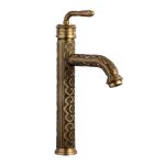 Baterie lavoar ,  montare pe blat ,bronz antichizat cu broderie, 3231, trendysanitary.ro