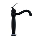 Baterie lavoar , montare pe blat, negru mat cu broderie ceramica, 1200, trendysanitary.ro