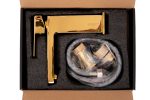 Baterie lavoar, TRENDY S, montare pe lavoar, gold, 8287, trendysanitary.ro