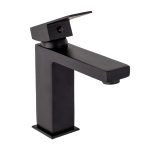 Baterie lavoar, TRENDY S, montare pe lavoar, negru mat, 3137, trendysanitary.ro