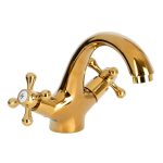 Baterie lavoar dublă comandă Gold, 5285, trendysanitary.ro